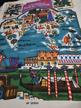 HB The Ancient Spice Trade Cotton Tea Towel